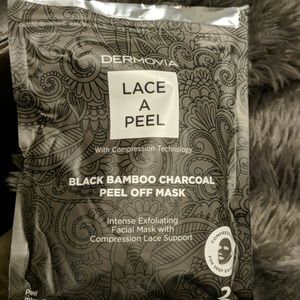 Charcoal Bamboo, Lace Peel Off Face Mask